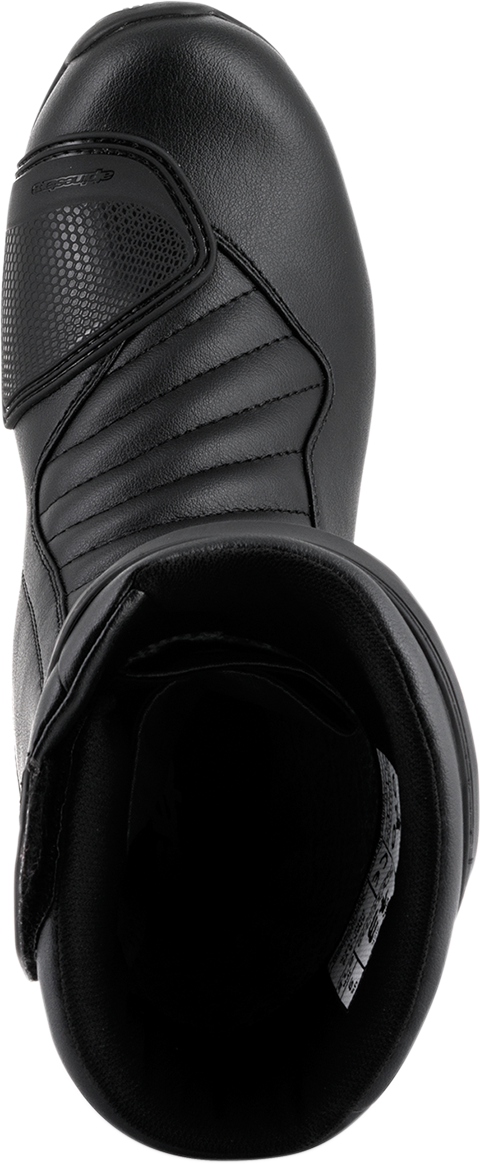 Alpinestars SMX-6 v2 Gore-Tex motorcycle boots in black, US 12.5 / EU 48, featuring durable construction and waterproof design.