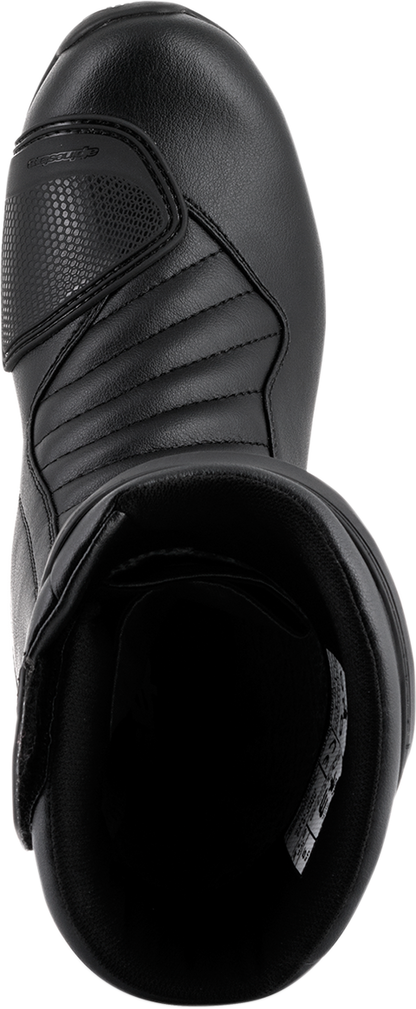 Alpinestars SMX-6 v2 Gore-Tex motorcycle boots in black, US 12.5 / EU 48, featuring durable construction and waterproof design.
