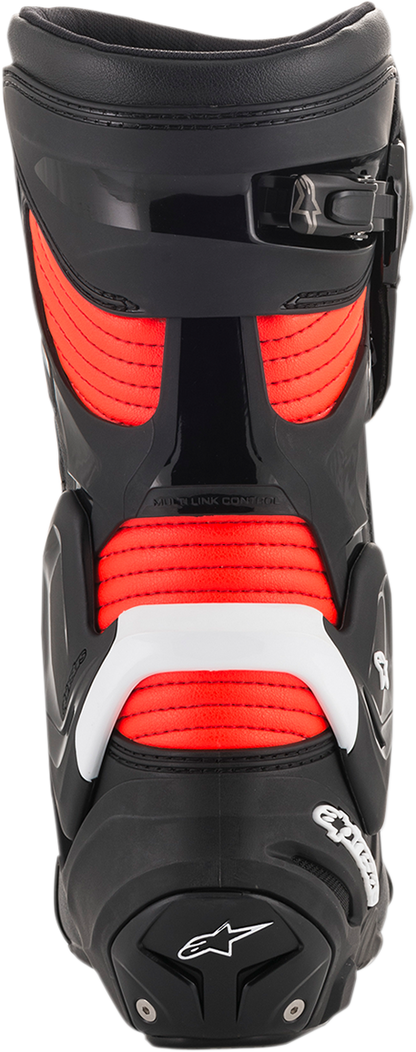 ALPINESTARS SMX+ Boots - Black/White/Red Fluorescent - US 8 / EU 42 2221019-1231-42 - Howling Moto