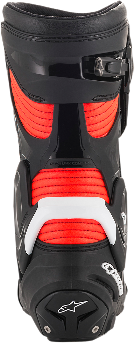 ALPINESTARS SMX+ Boots - Black/White/Red Fluorescent - US 8 / EU 42 2221019-1231-42 - Howling Moto