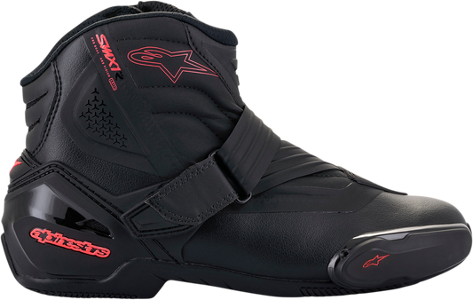 Alpinestars Stella SMX-1R V2 motorcycle riding boots in black and pink, US size 5, EU 36, designed for racing and riding.