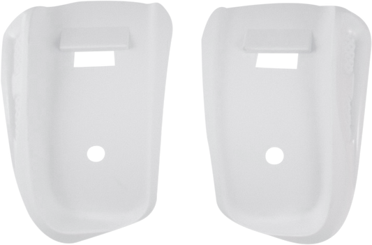 Alpinestars Tech Boots buckle base in white for Tech 10 boots from 2014 to 2018, part of Bill's Exhausts boots parts collection.