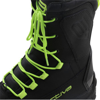 Hi-viz replacement laces for ARCTIVA Advance boots by Bill's Exhausts, size 10-14, with bright neon color and durable design.