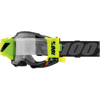 100% Accuri 2 Forecast Goggle - Roll-Off - Black - Clear Lens 50017-00008 - Howling Moto