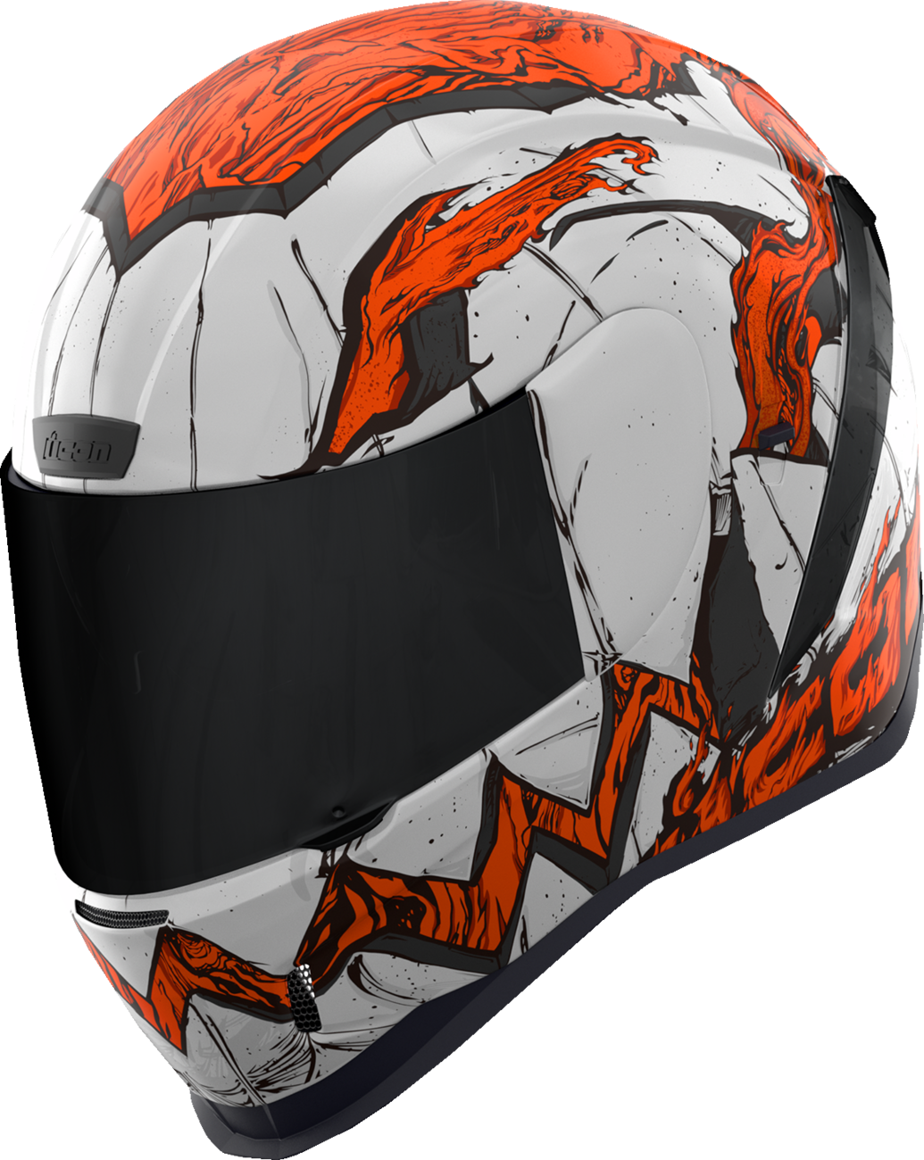 White ICON Airform™ Helmet Trick or Street 3 large size with sleek design, featuring adjustable straps and ventilation.