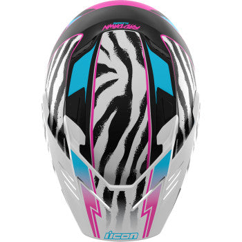 ICON Elsinore™ Helmet Rad Dawn in white, small size, featuring aerodynamic design and ventilation for motorcycle riding safety.