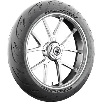 Michelin Power Shift front motorcycle tire 120/70R15 56H, designed for high performance and durability.