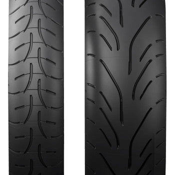 Michelin Road W GT front tire 130/70R18 63H mounted on a motorcycle wheel, showcasing tread pattern and sidewall details.