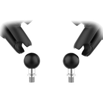 RAM MOUNTS Tough-Mirror™ Kit with M10-1.25 bases, medium arm, for secure motorcycle mirror mounting, by Bill's Exhausts.