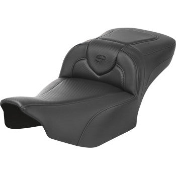 SADDLEMEN Roadsofa™ Extended Reach Seat - without Backrest - Carbon Fiber - FLTR/FLHX '23-'24 823-07-18600 - Howling Moto
