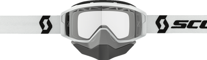 Scott Primal Snow Cross Goggle in white with clear lens, designed for winter sports and snowboarding.