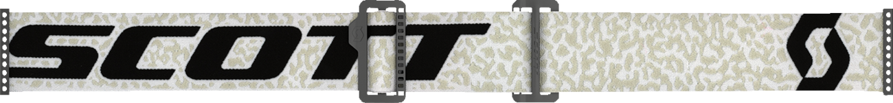 Scott Prospect Amplifier Goggle in white, black, and gold chrome with tinted lenses, designed for motorcycle riding.