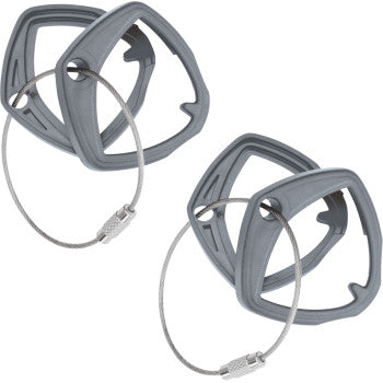 Grey Show Chrome key covers for Can-Am Spyder, designed by Bill's Exhausts, shown on a grey vehicle in this image.