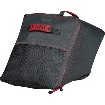 Show Chrome The Go Bag in black, designed for Slingshot models 2015-2022, featuring durable construction and sleek style.
