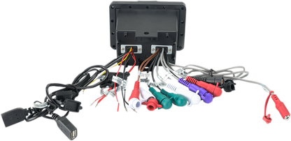 Bill's Exhausts NAVATLAS AM/FM Weather Band Radio engine with Bluetooth NA30C mounted on vehicle engine.