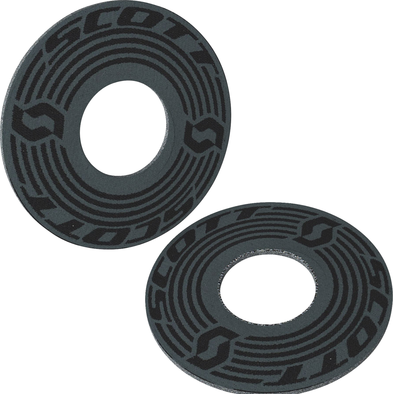 Black and gray Scott Grip Donuts engine part by Bill's Exhausts, shown on a clean engine surface.
