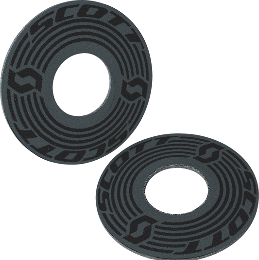 Black and gray Scott Grip Donuts engine part by Bill's Exhausts, shown on a clean engine surface.
