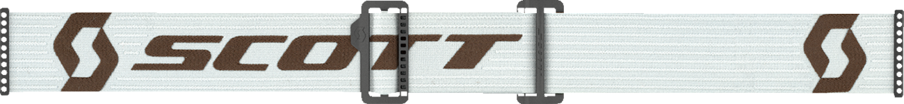 Scott Prospect Amplifier Goggles in gray and brown with gold chrome accents, designed for engine protection and style.