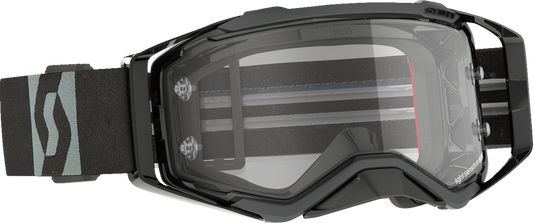 Scott Prospect Light Sensitive Goggles in black and gray, designed for engine work, with adjustable straps and protective lenses.