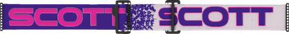 Scott Prospect snow goggles in purple and pink with enhancer purple chrome lenses, designed for winter sports and outdoor activities.