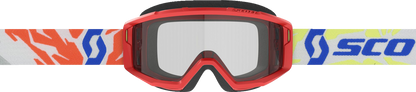 SCOTT Youth Primal Goggles - Red - Clear 4030260004043 - Howling Moto