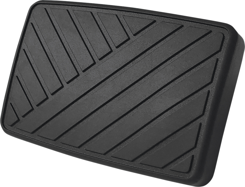 Chrome brake pedal for Spyder motorcycle, designed for engine enhancement, by Bill's Exhausts.