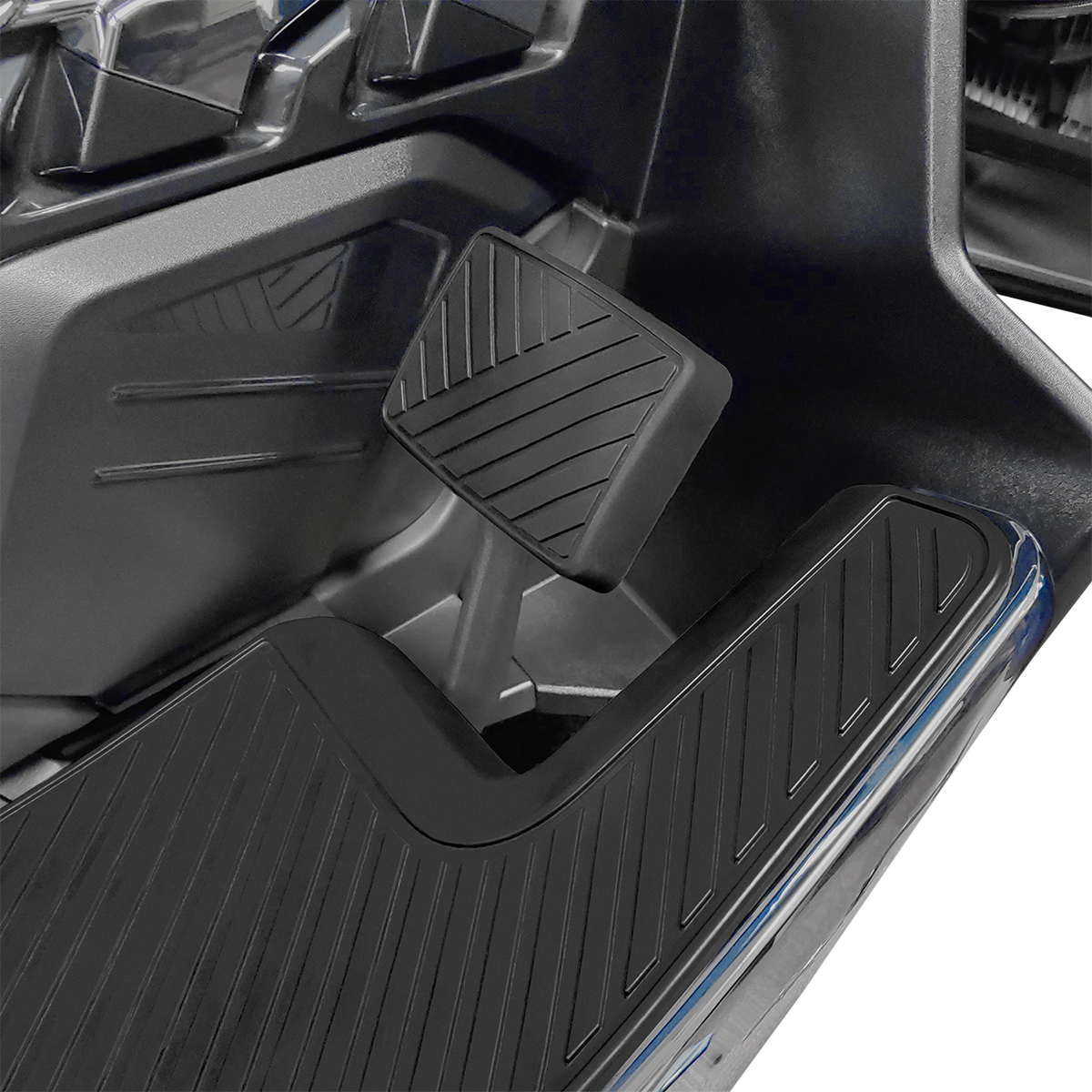 Chrome brake pedal for Spyder motorcycle, designed by Bill's Exhausts, with a shiny, durable engine component appearance.