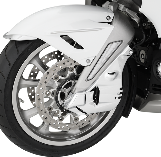 Chrome caliper covers for Honda GL 1800 motorcycle, Show Chrome brand, designed to enhance engine appearance.