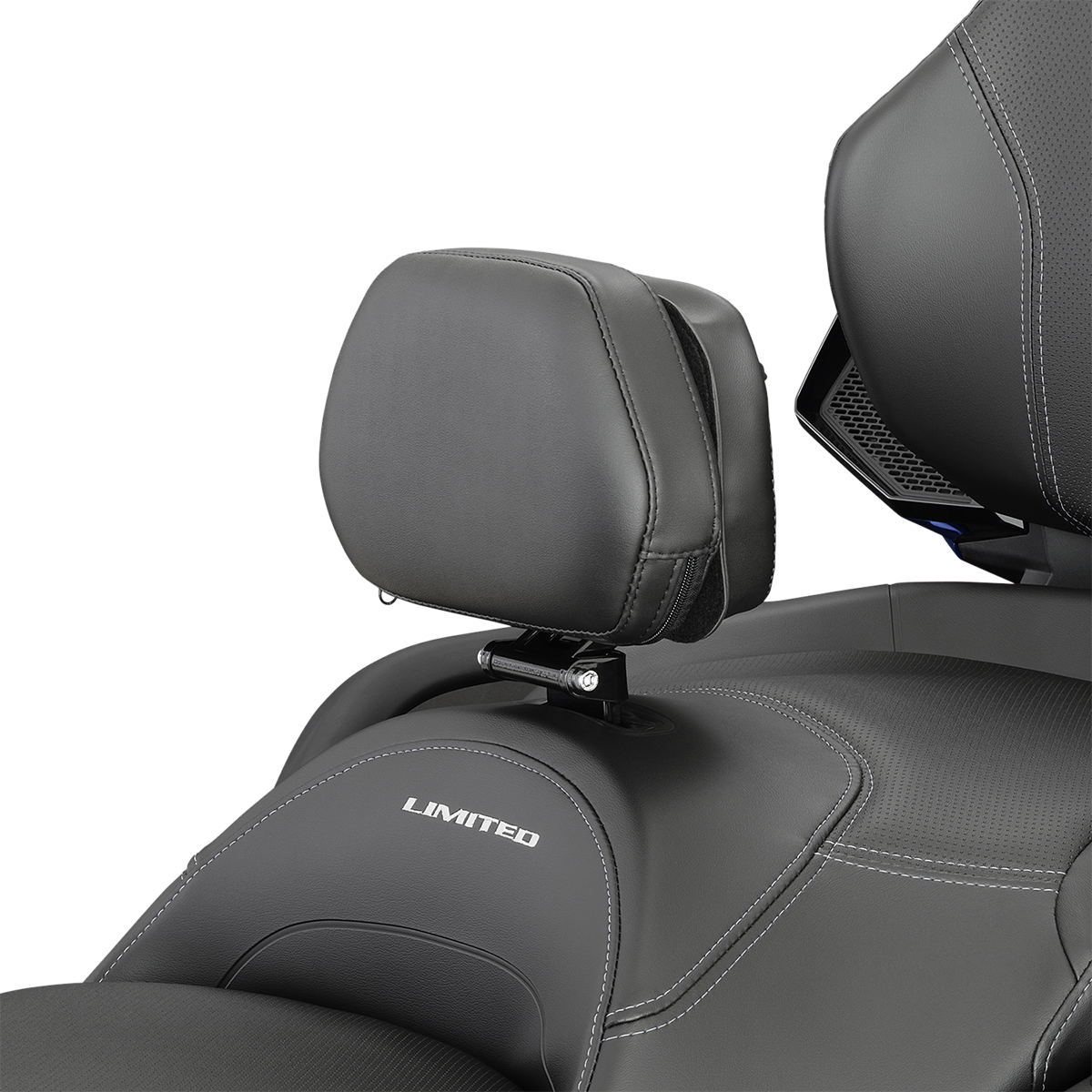 Show Chrome detachable smart mount backrest for Can-Am engine, compatible with model 41-200, designed for comfort and support.