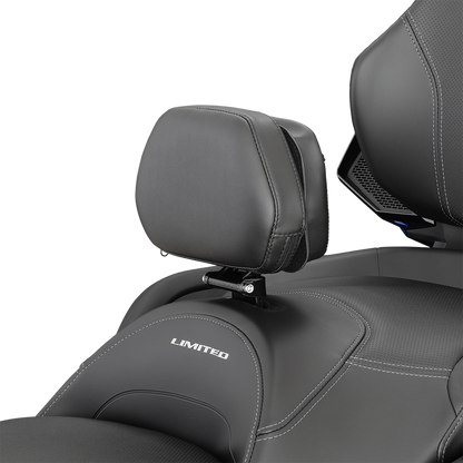 Show Chrome detachable smart mount backrest for Can-Am engine, compatible with model 41-200, designed for comfort and support.
