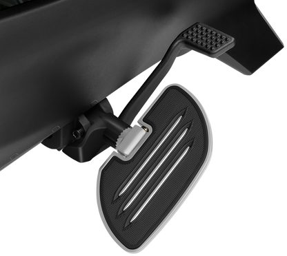 Chrome Show Driver Floorboards for Ryker 600/900 ACE by Bill's Exhausts, engine-mounted, durable motorcycle footrests.