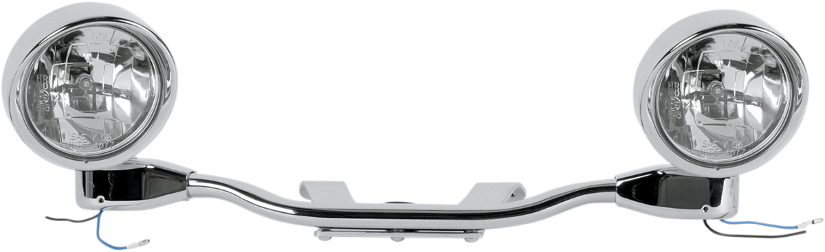 Bill's Exhausts Show Chrome Driving Light Kit for VN2000 engine, featuring chrome finish and durable construction.