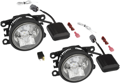 Bill's Exhausts Show Chrome fog light and daytime running lights for Yamaha XV1900 engine, chrome finish and durable design.