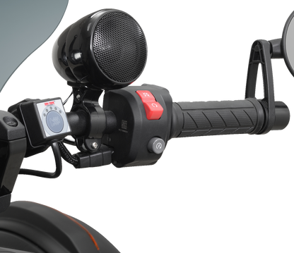 Bill's Exhausts Show Chrome Heated Grips for Ryker 17-454BK engine, featuring chrome finish and ergonomic design.