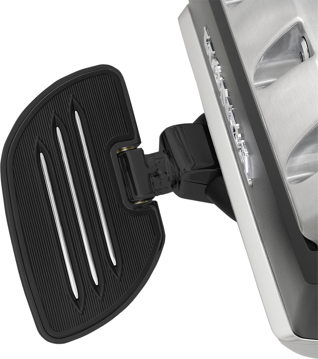 Black Show Chrome Highway Board engine cover for Honda GL1800 motorcycle by Bill's Exhausts.