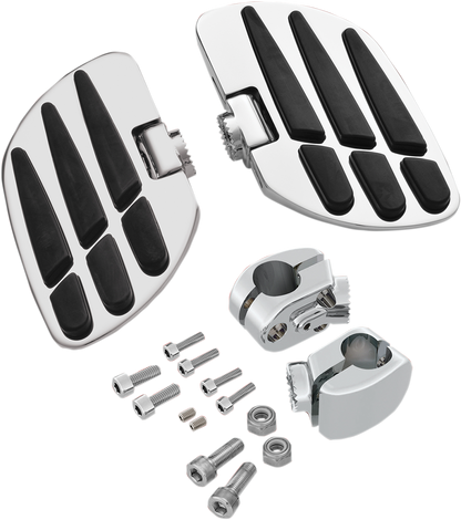 Bill's Exhausts SHOW CHROME Highway Board GL18 21-353 engine part with chrome finish and mounting details.