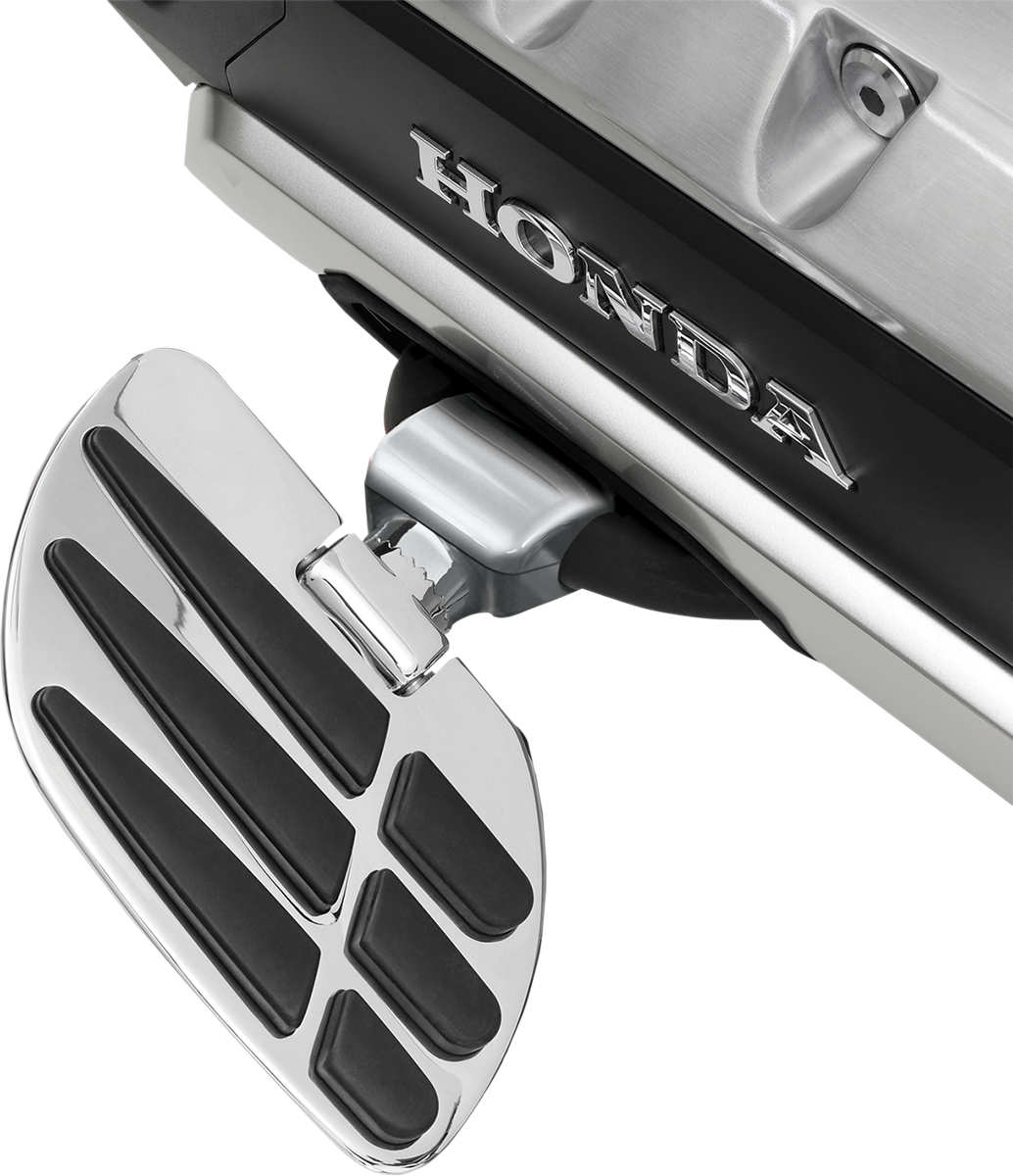 Bill's Exhausts Show Chrome Highway Board GL18 engine part, featuring a shiny chrome finish and detailed design visible in the image.