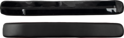 Black Kaliber armrest pads with red stitching for Slingshot 2015-2022, designed for Show Chrome engine accessories.