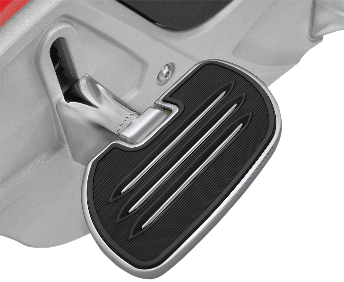 Show Chrome passenger floorboards for Can-Am side-by-side, durable motorcycle engine accessories by Bill's Exhausts