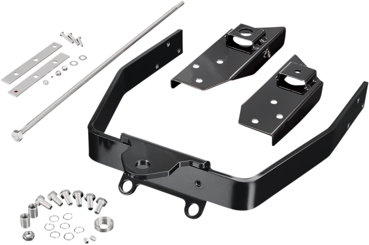 Show Chrome trailer hitch for Can-Am, engine-mounted accessory by Bill's Exhausts, with polished chrome finish.