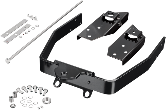 Show Chrome trailer hitch for Can-Am, engine-mounted accessory by Bill's Exhausts, with polished chrome finish.