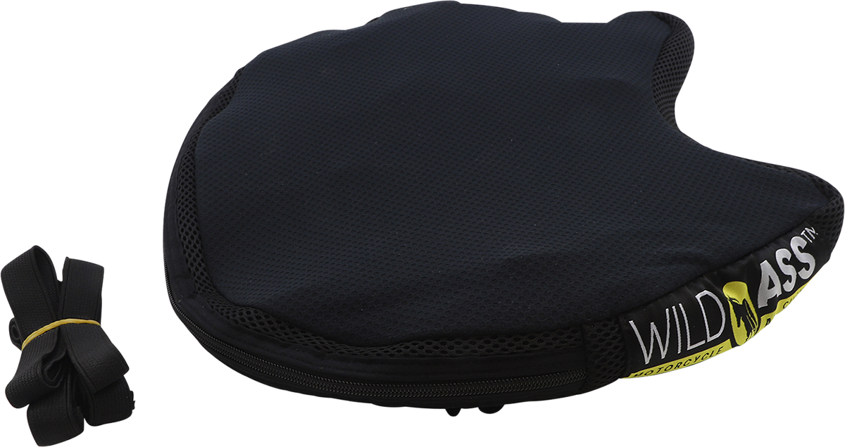Wild Ass Cushion Air Seat Lite Smart Black engine seat designed for comfort and support during long rides.