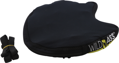 Wild Ass Cushion Air Seat Lite Smart Black engine seat designed for comfort and support during long rides.