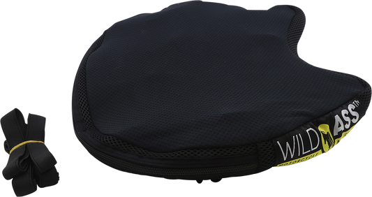Wild Ass Cushion Air Seat Lite Smart Black engine seat designed for comfort and support during long rides.