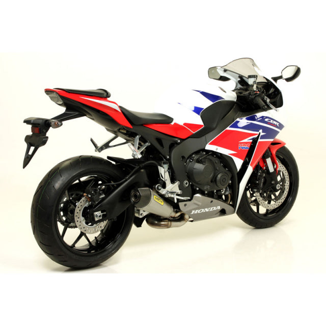 Bill's Exhausts Arrow X-Kone exhaust in Nichrome for Honda CBR1000RR 2014-2016, showcasing the sleek motorcycle exhaust system.