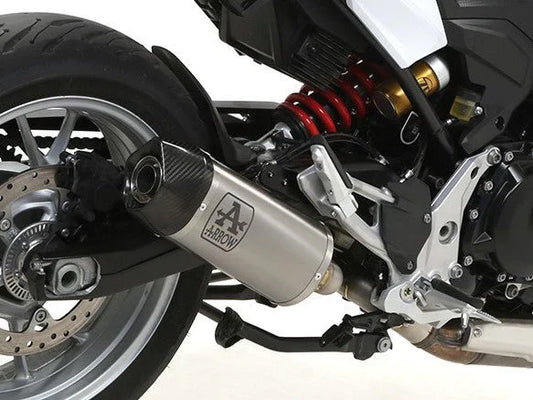 Bill's Exhausts Arrow Titanium Slip-On Exhaust for Indy Race F900R/XR 2020-2024, in-stock motorcycle exhaust system.