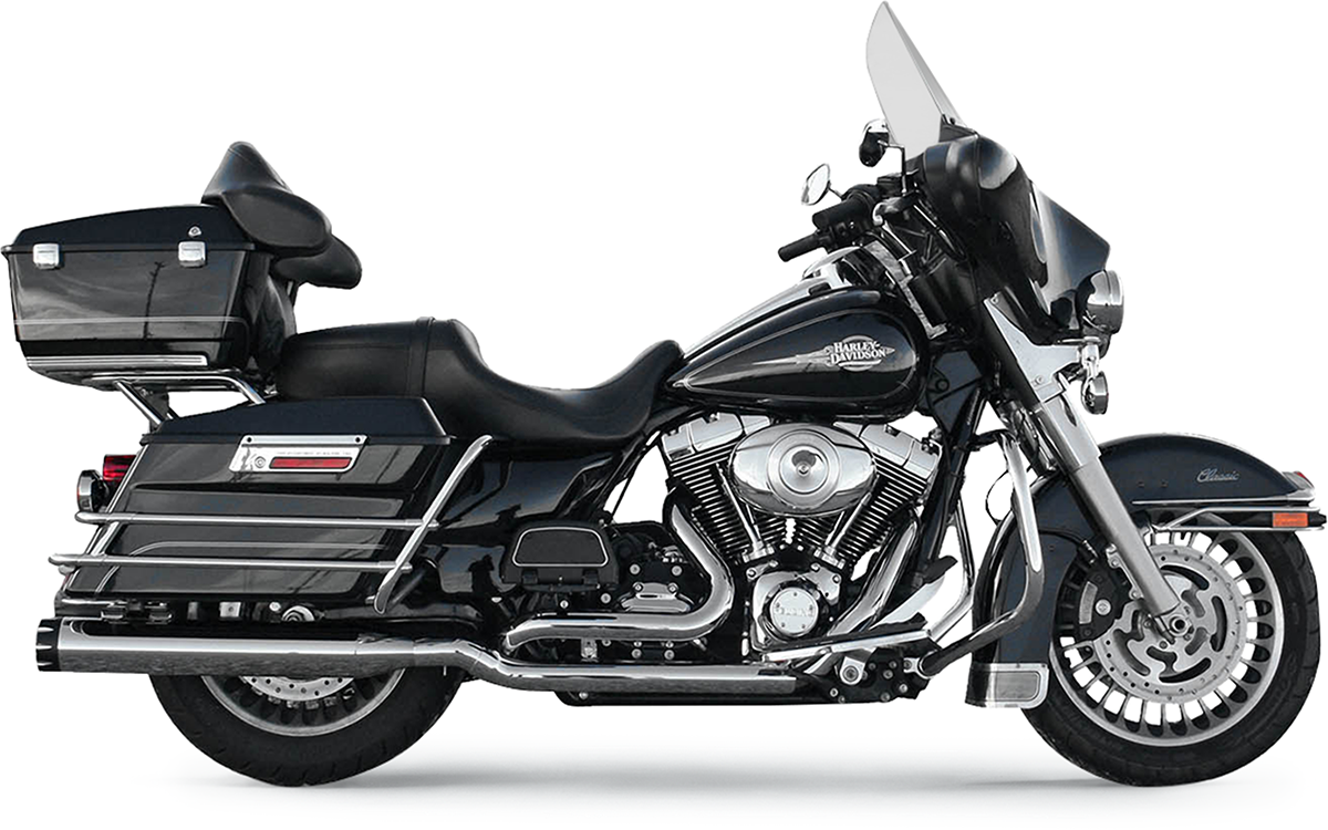 Chrome Bassani Xhaust Down Under Headpipes for exhaust system, featuring shiny chrome finish and durable metal construction.