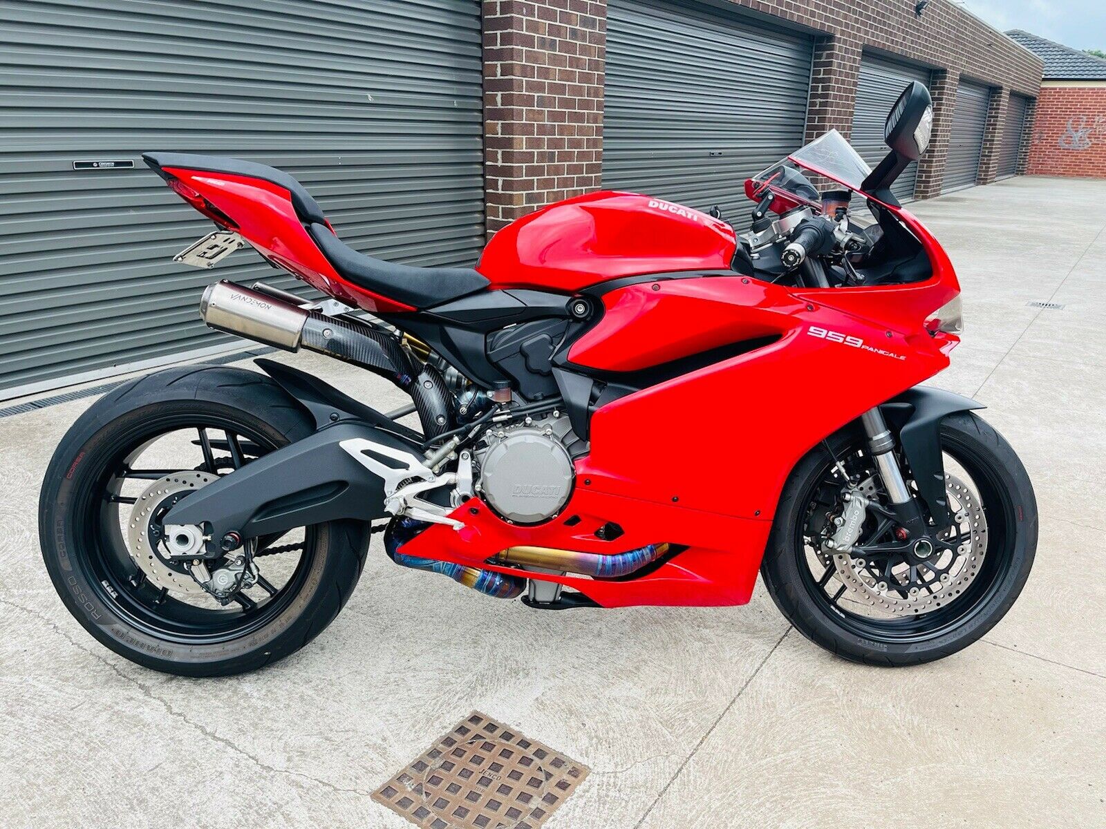 IN STOCK Vandemon  Ducati Panigale 899-959 & Corse Vandemon High Mount Titanium Exhaust System  DUC959TIEXHMESA VA-4 - Howling Moto