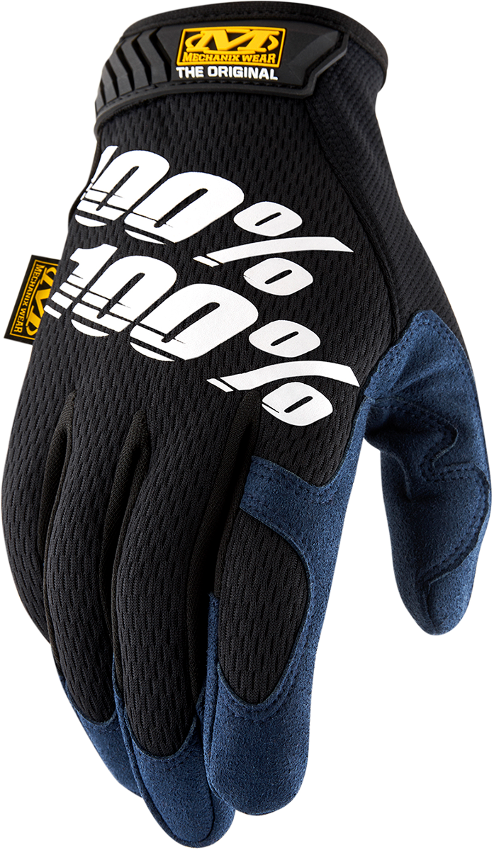 Black XL original gloves by Bill's Exhausts, showing the comfortable fit and durable material suitable for protective wear.