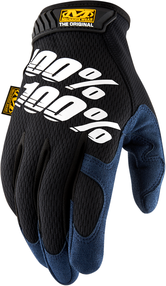 Black XL original gloves by Bill's Exhausts, showing the comfortable fit and durable material suitable for protective wear.